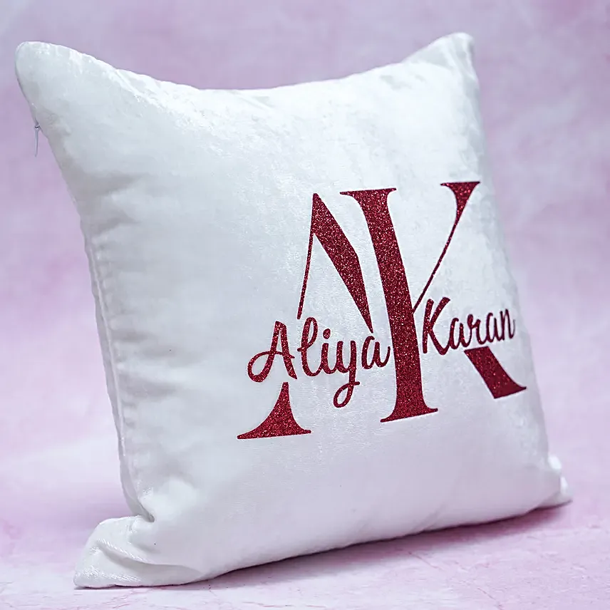 Chic Personalised Name Cushion