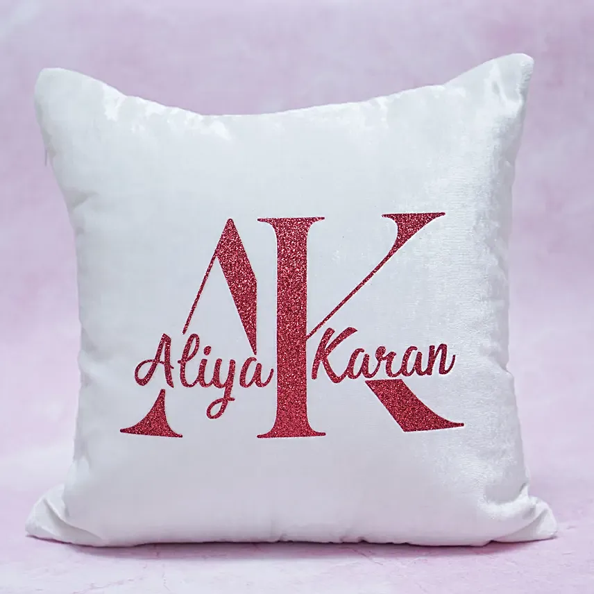 Chic Personalised Name Cushion