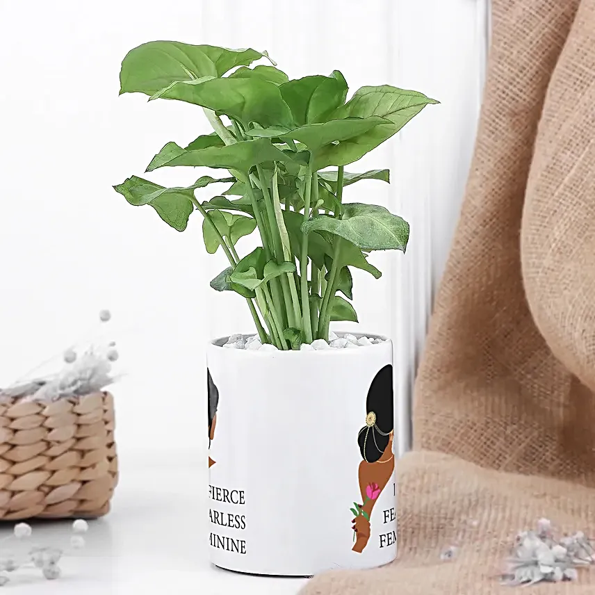 Syngonium Plant In Womens Day Special Mug