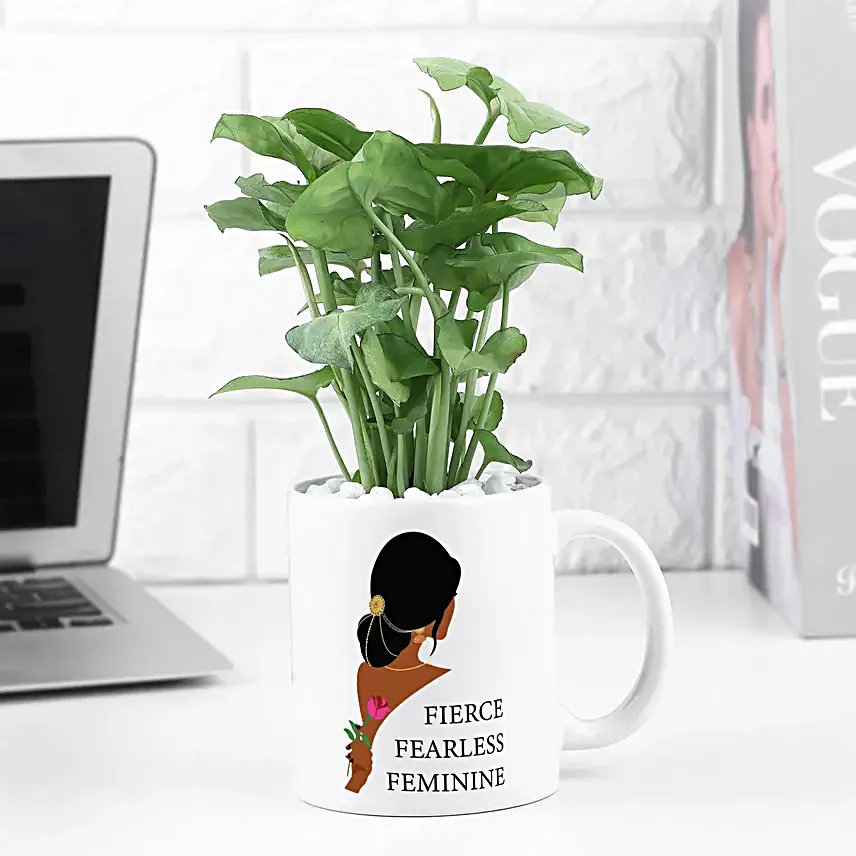 Syngonium Plant In Womens Day Special Mug
