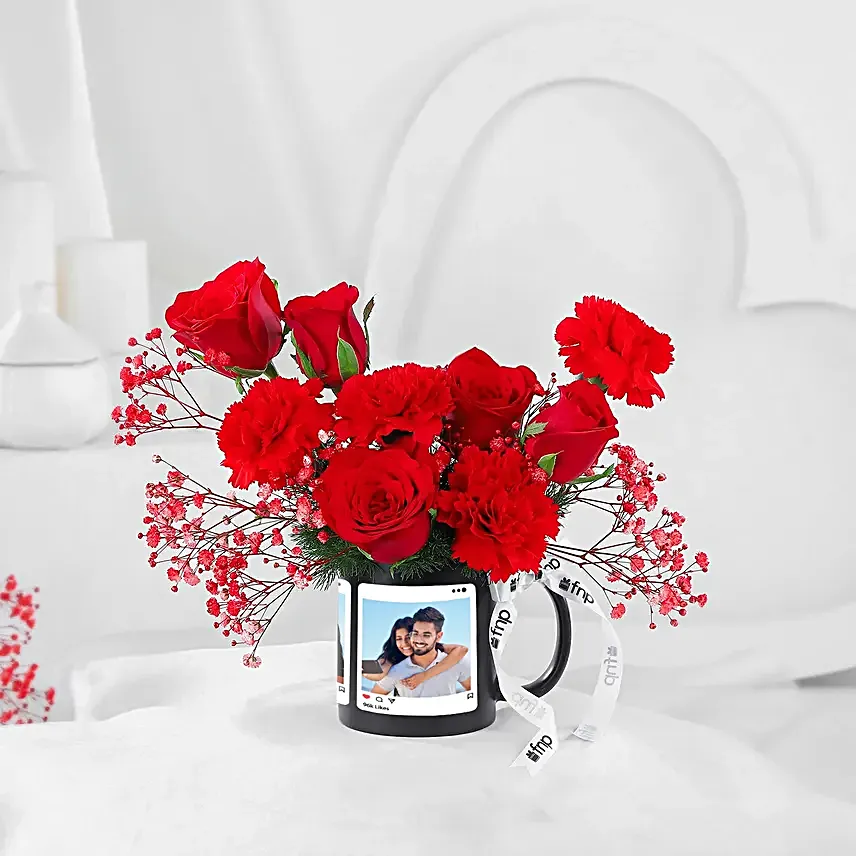 Rosey Affair In Personalised Mug