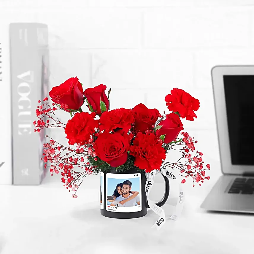 Rosey Affair In Personalised Mug