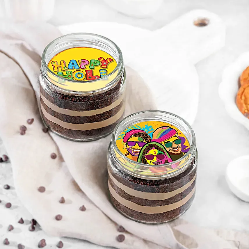 Festive Flavours Holi Jar Cake: Eggless