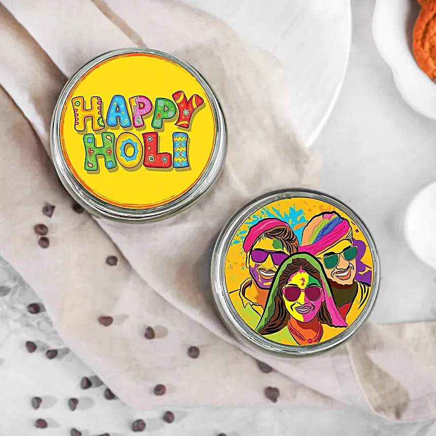 Festive Flavours Holi Jar Cake: Eggless