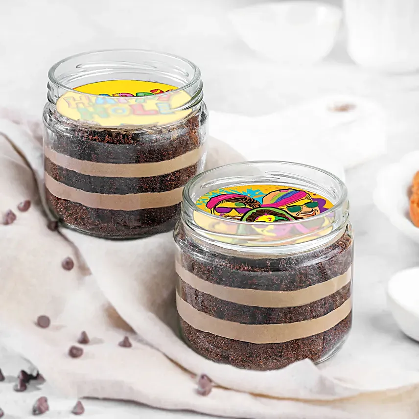 Festive Flavours Holi Jar Cake: Eggless