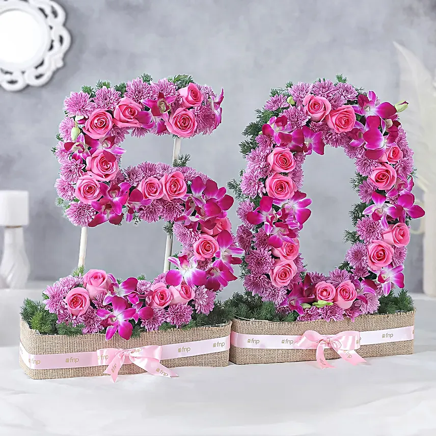 Half Century Celebration Roses N Daisies Arrangement