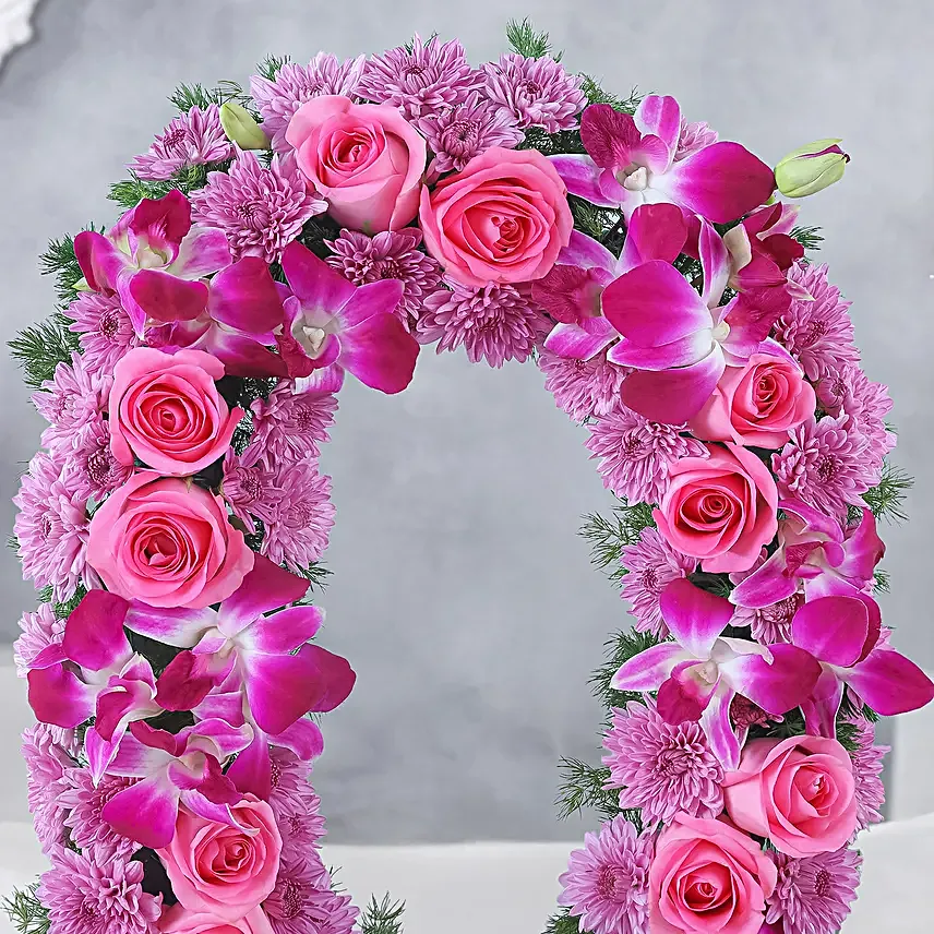Half Century Celebration Roses N Daisies Arrangement