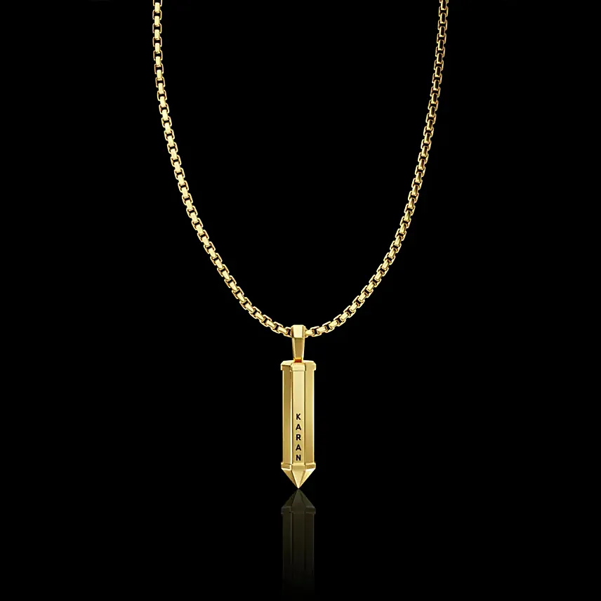 HexaBold Personalised Gold Locket