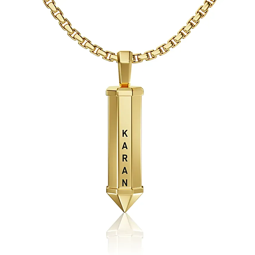 HexaBold Personalised Gold Locket