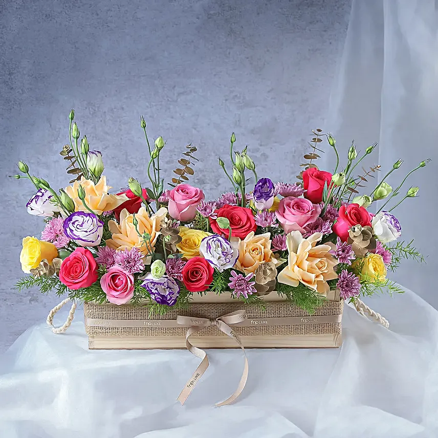 Spring Time Roses Birthday Arrangement