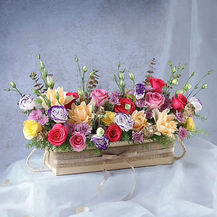 Spring Time Roses Birthday Arrangement