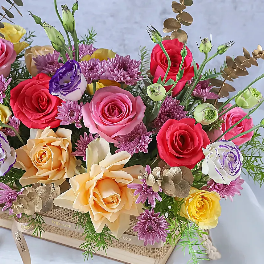 Spring Time Roses Birthday Arrangement