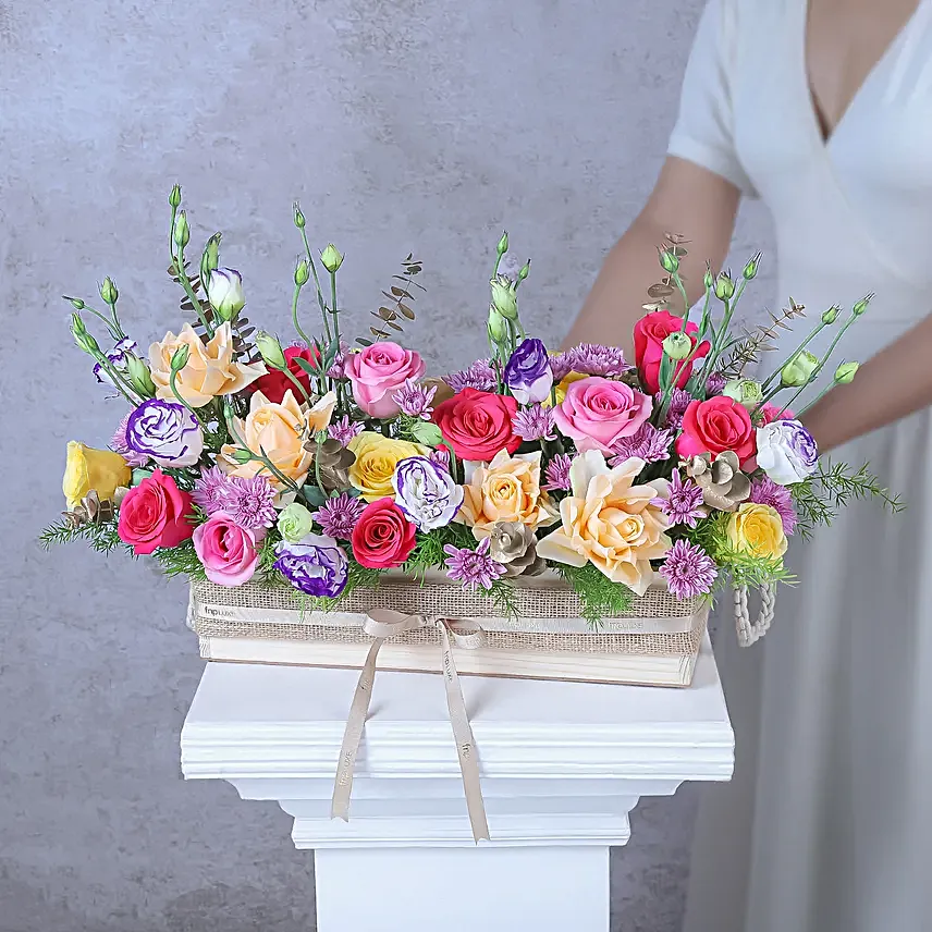 Spring Time Roses Birthday Arrangement