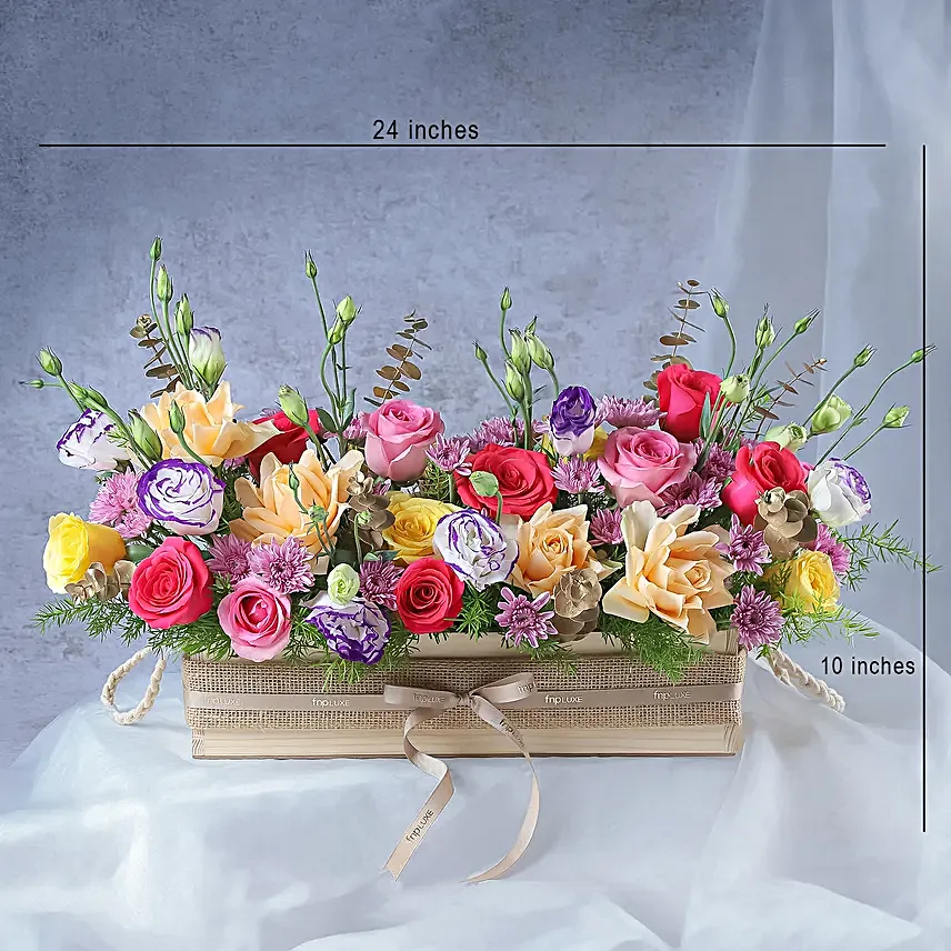 Spring Time Roses Birthday Arrangement