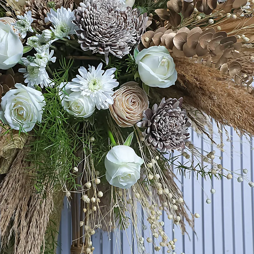Rustic Roses N Daisies Warm Greetings