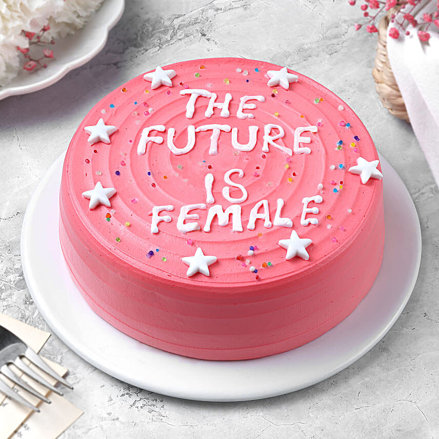 Choco Truffle Women's Day Cake - Eggless