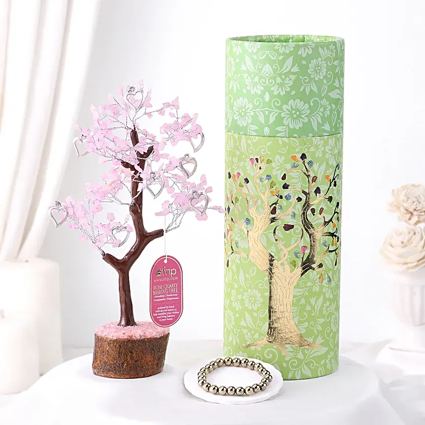 Love Harmony Wish Tree N Locket With Bracelet Set