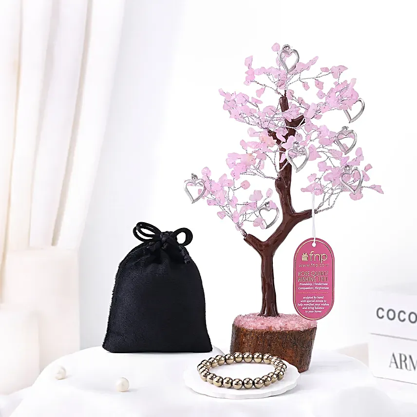 Love Harmony Wish Tree N Locket With Bracelet Set
