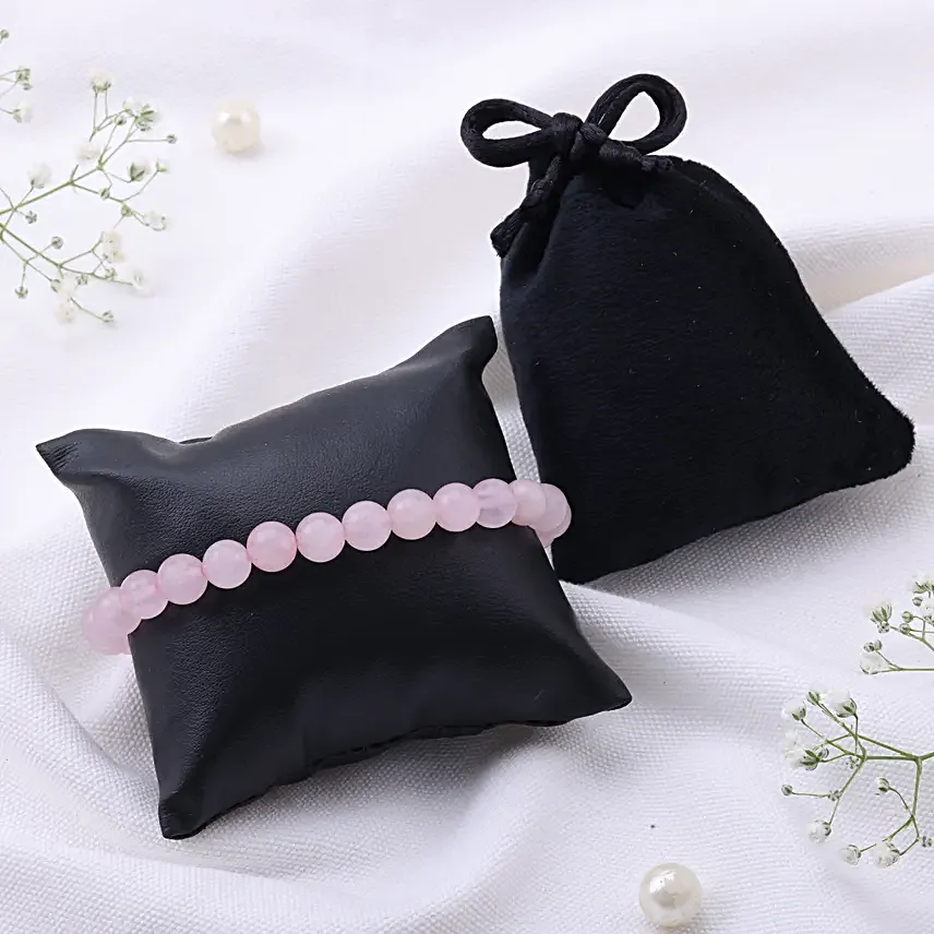Rose Quartz Wish Tree N Bracelet With Heart Locket