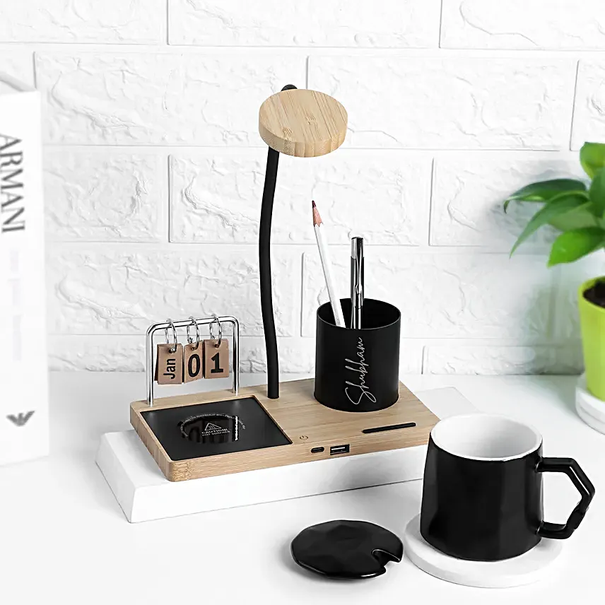 Personalized 6 in 1 multi functional desk utility