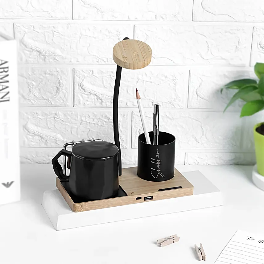 Personalized 6 in 1 multi functional desk utility