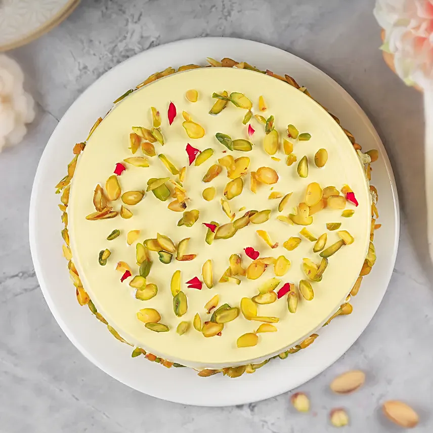 Golden Delight Rasmalai Cake