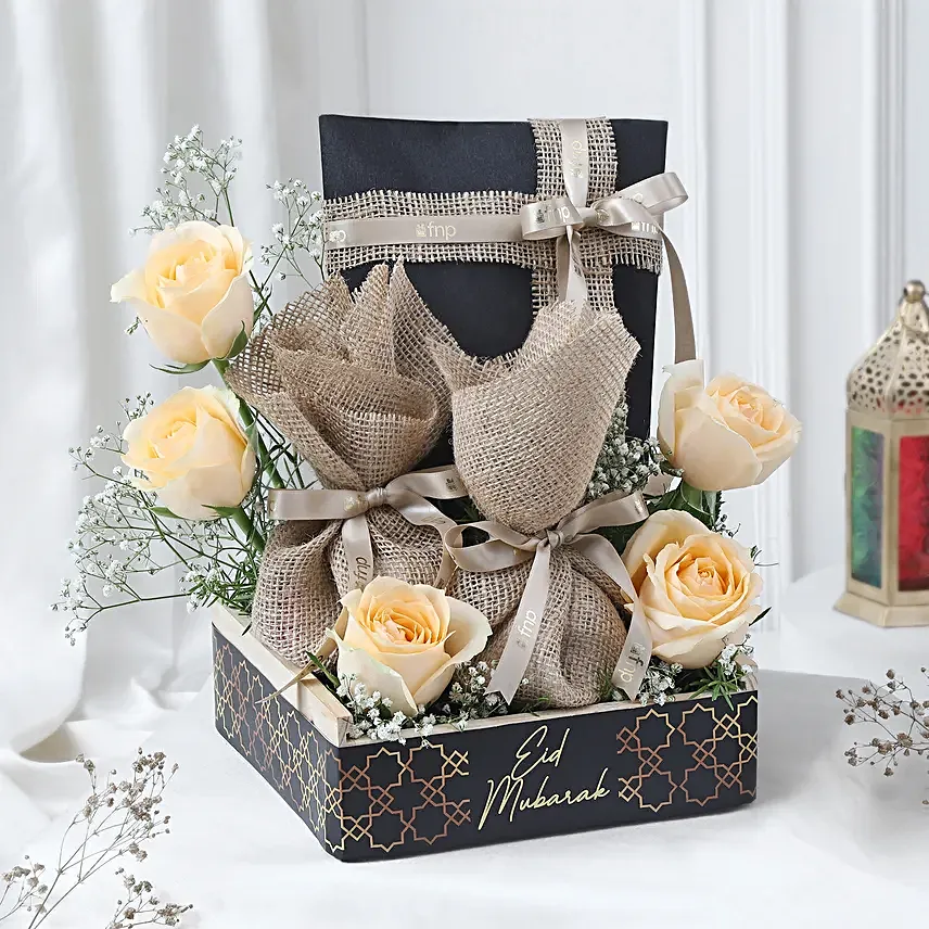 Roses N Nutty Eid Delight Hamper
