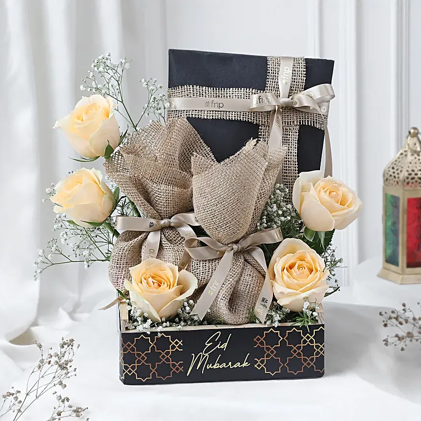 Roses N Nutty Eid Delight Hamper