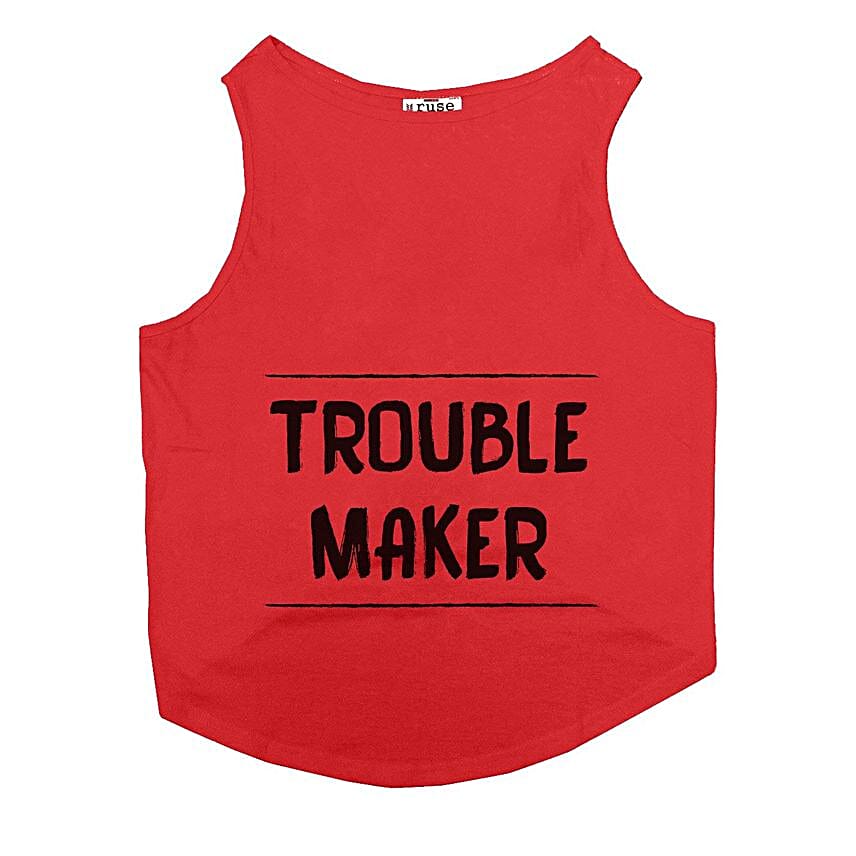 Ruse Troublemaker Tank T Shirt For Naughty Dogs S