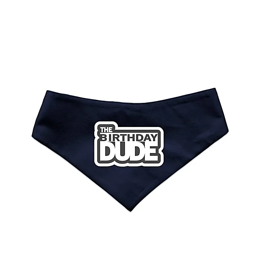 Ruse The Birthday Dude Reversible Dog Bandana S