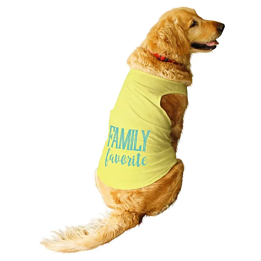 Ruse Family Favourite Bright Tank T Shirt For Dogs S