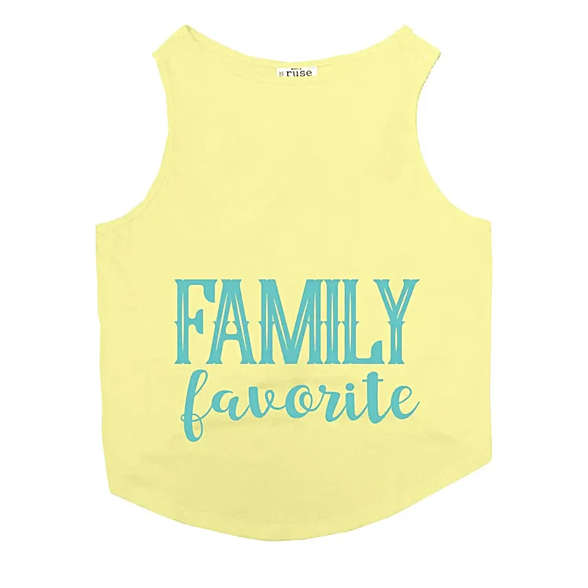 Ruse Family Favourite Bright Tank T Shirt For Dogs S