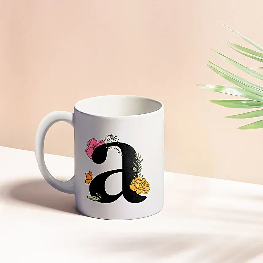 Personalised Floral Monogram Special Mug