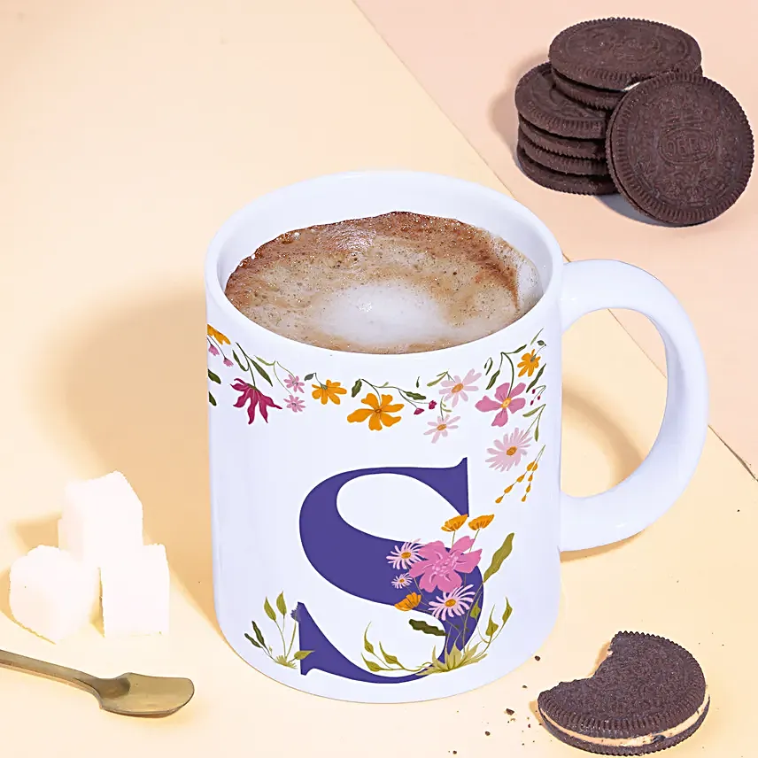 Personalised Blooming Monogram Mugs