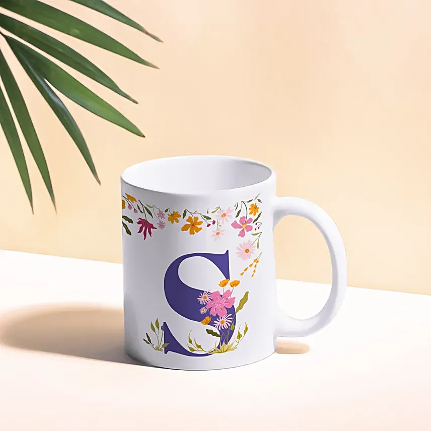 Personalised Blooming Monogram Mugs