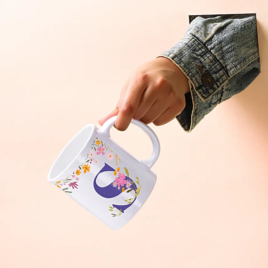 Personalised Blooming Monogram Mugs
