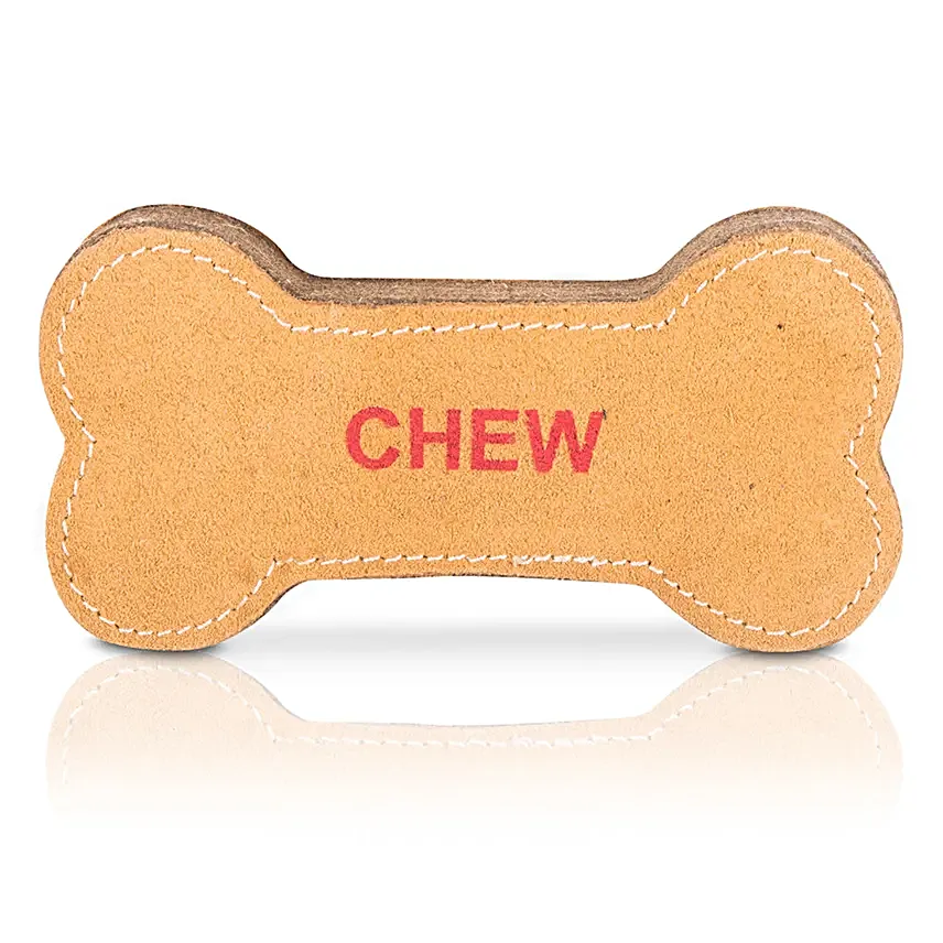 Pawpourri Bone Style Leather Chew Toy For Dogs