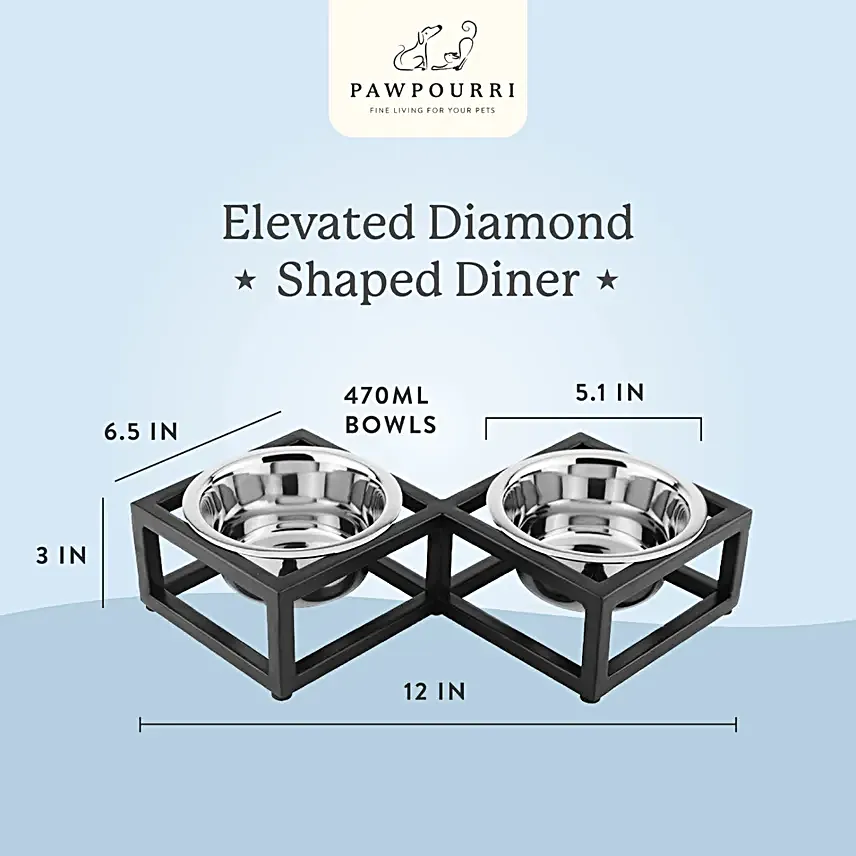 Pawpourri Elevated Double Diner Set
