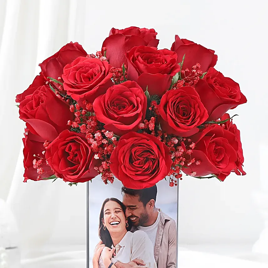 Personalised Rose Affair Gift Vase