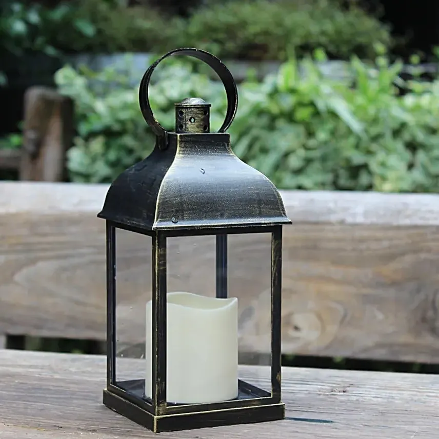 Vintage Vibes Candle Lantern Style Lamp