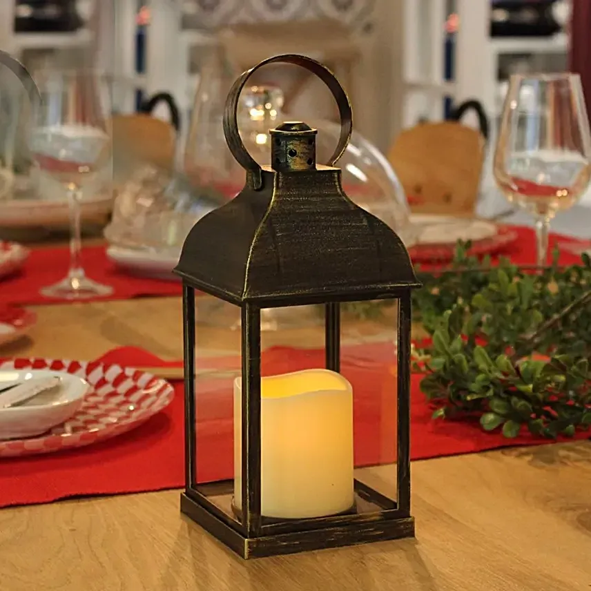 Vintage Vibes Candle Lantern Style Lamp