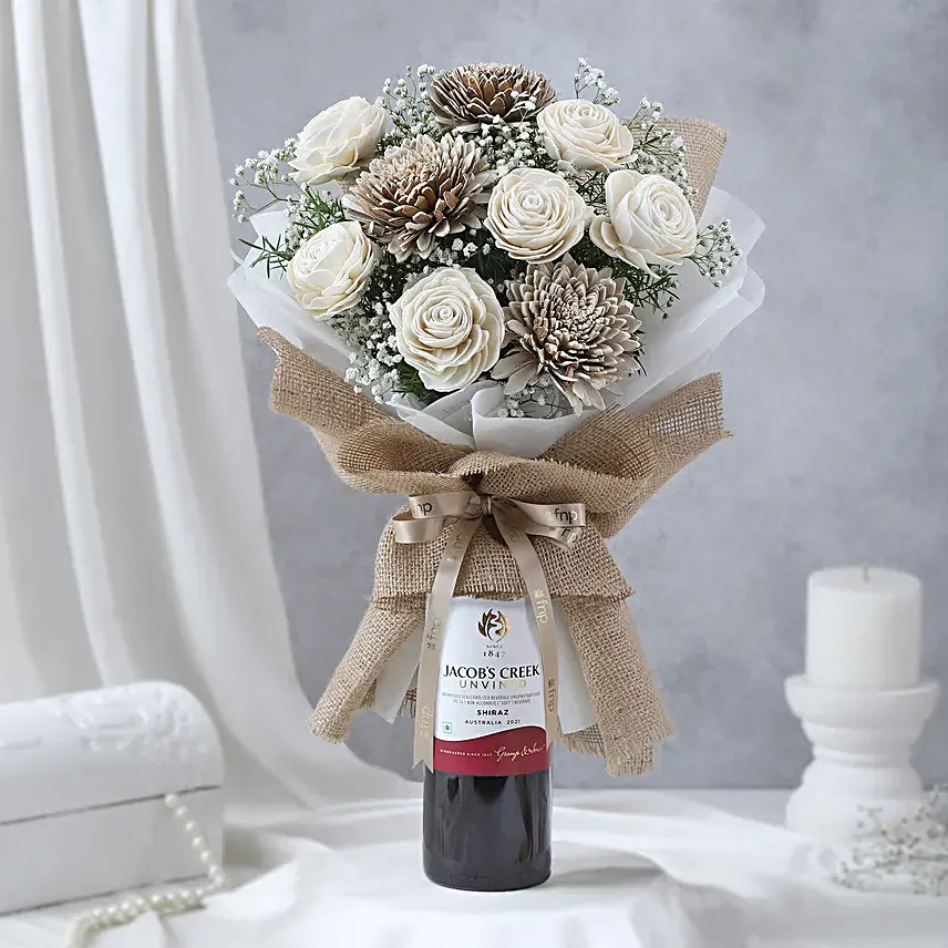 Bubbles N Sola Belli Floral Gift Arrangement