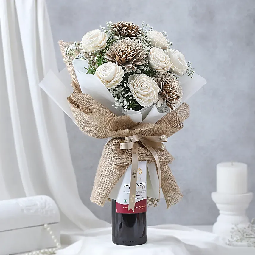 Bubbles N Sola Belli Floral Gift Arrangement
