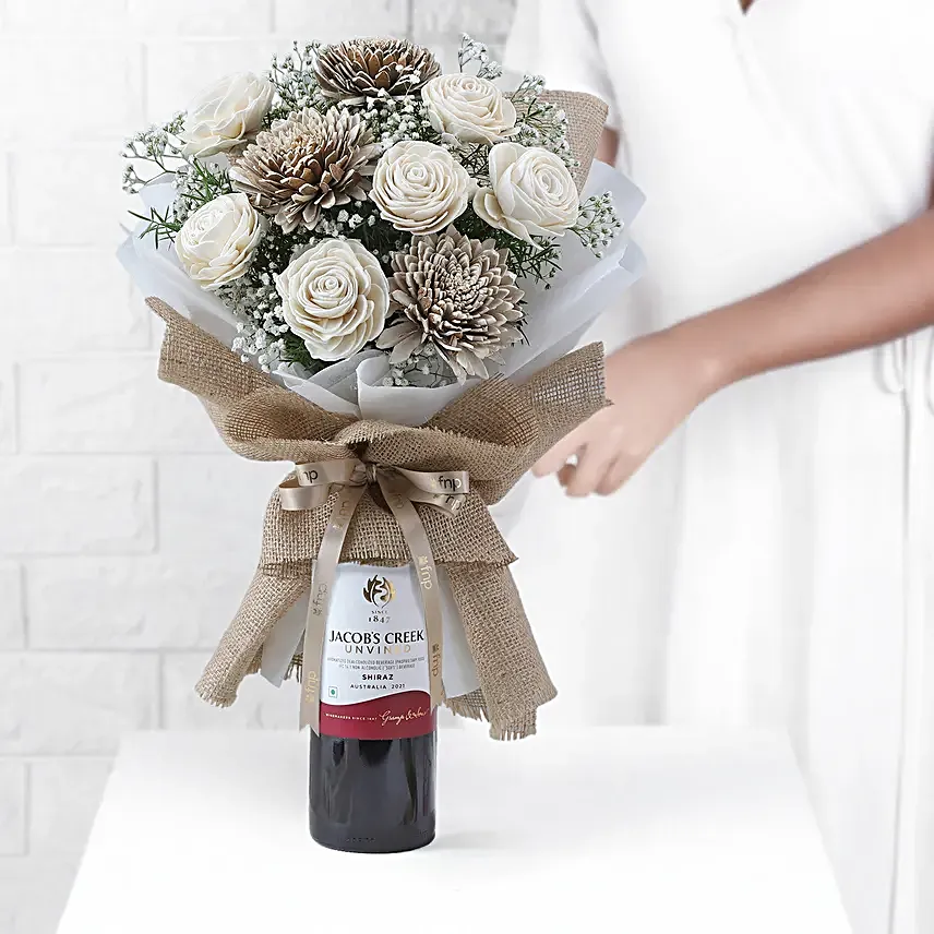 Bubbles N Sola Belli Floral Gift Arrangement