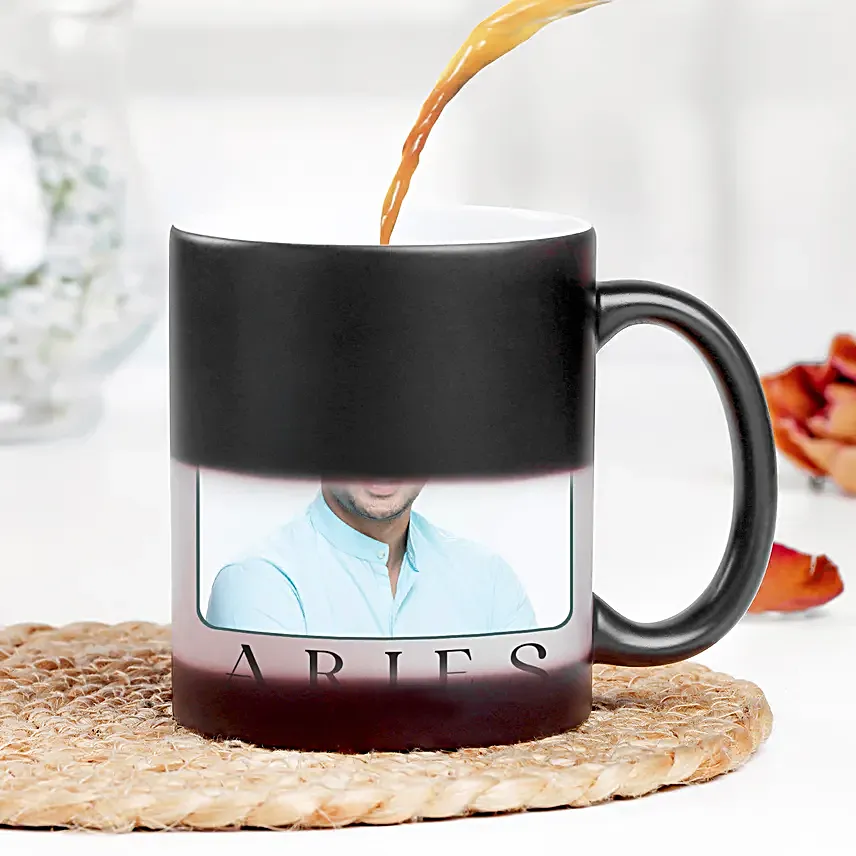Personalised Aries Charm Magic Mug