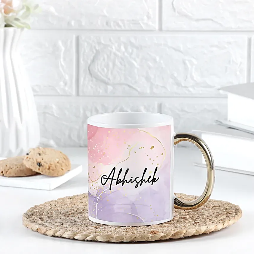 Personalised Golden Touch Name Mug