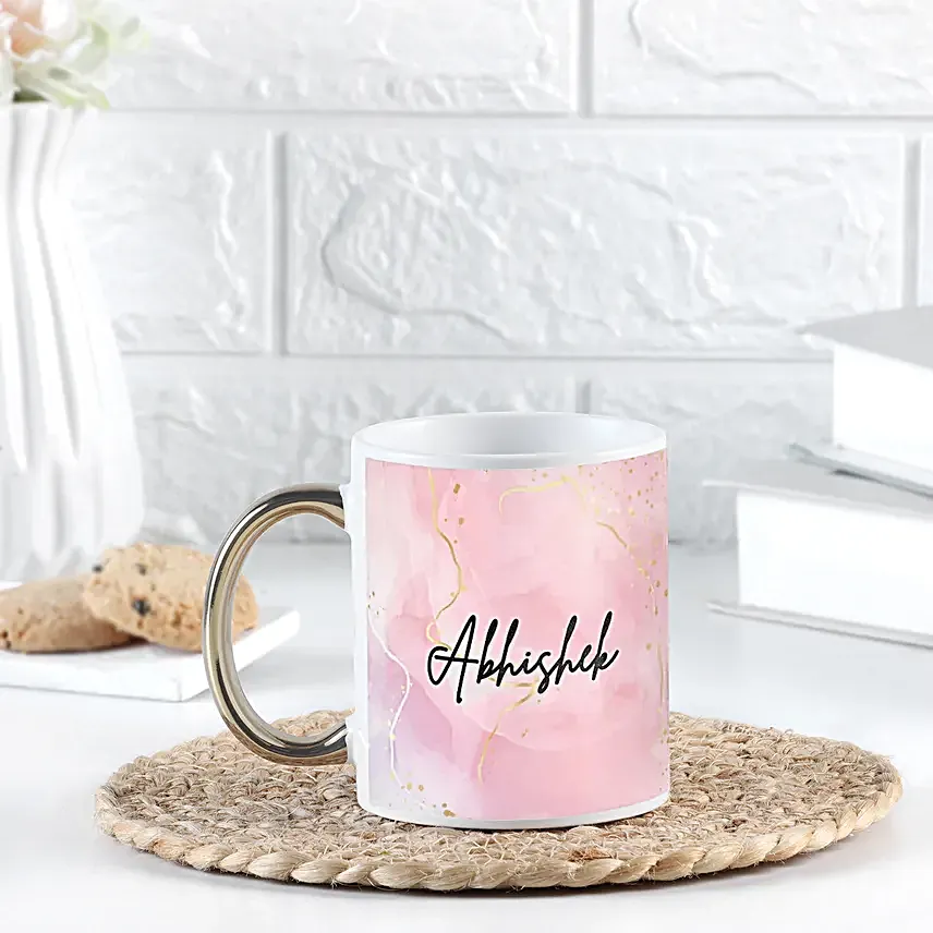 Personalised Golden Touch Name Mug