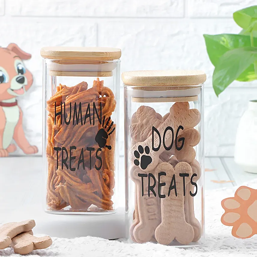 Human N Pet Treat Jar Gift Set