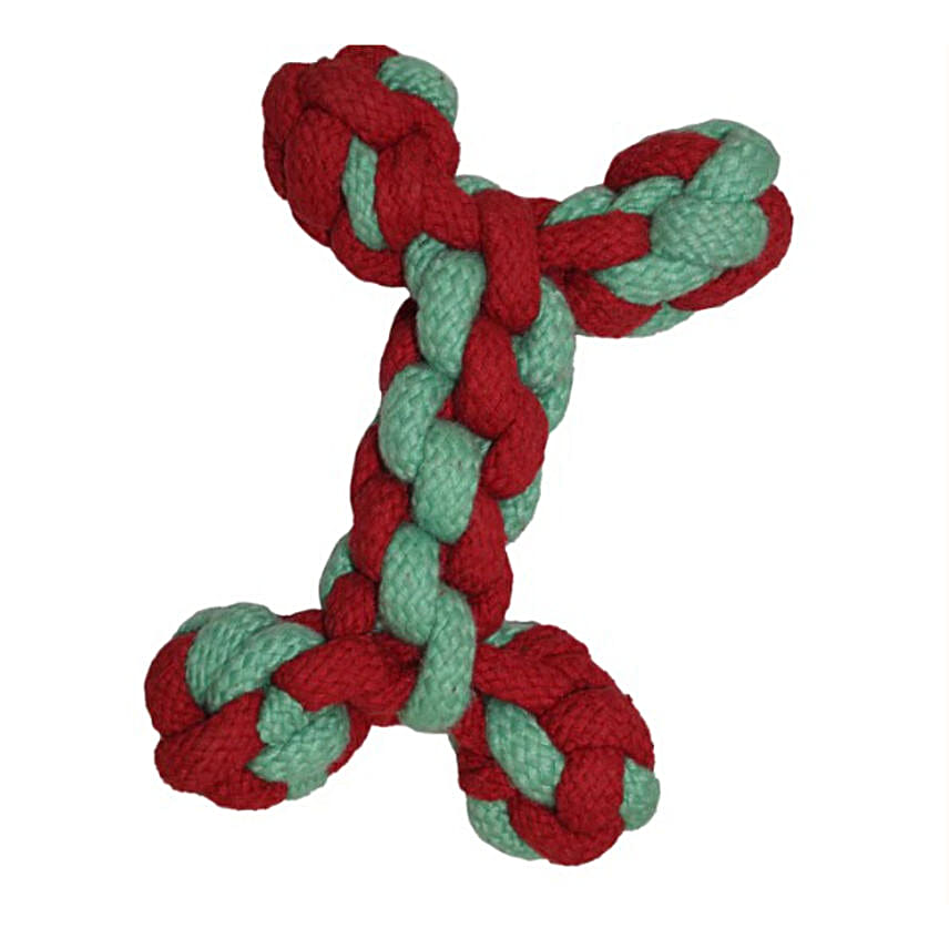 Pawpourri Christmas Theme Rope Toy For Dogs