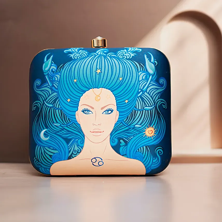 Cancer Sun Sign Customised Clutch